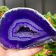 Agate geode with cavity dyed purple 181g