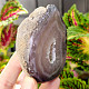 Geode gray agate with hollow Brazil 239g