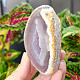 Gray agate geode with hollow 171g (Brazil)