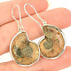 Ammonite earrings Ag 925/1000 7.4g