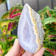 Gray agate geode with hollow 163g (Brazil)