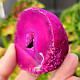 Agate pink dyed geode with cavity 148g from Brazil