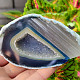 Agate blue dyed geode with cavity 249g from Brazil