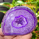 Agate geode with cavity dyed purple 213g