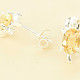 Citrine turtle earrings Ag 925/1000