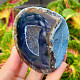 Agate blue dyed geode with cavity 229g from Brazil