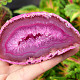 Agate geode with cavity dyed pink 159g from Brazil