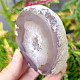 Gray agate geode with hollow 272g (Brazil)