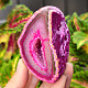 Agate geode with cavity dyed pink 182g from Brazil