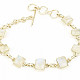 Moonstone bracelet rectangle Ag 925/1000 14.5g