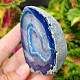 Agate blue dyed geode with cavity 172g