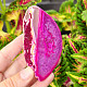 Agate geode with cavity dyed pink 153g from Brazil