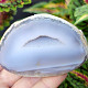 Agate gray geode with a hollow 194g from Brazil