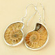 Ammonite earrings Ag 925/1000 7.2g