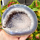 Gray agate and geode crystal (Brazil) 867g