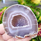 Agate gray geode with a hollow 147g from Brazil