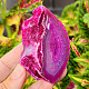 Agate pink dyed geode with cavity 162g from Brazil