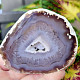 Gray agate geode with hollow 213g (Brazil)