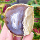 Gray agate geode with hollow 122g from Brazil