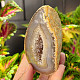 Brazil agate geode with hollow 229g