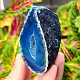 Agate geode turquoise 114g from Brazil