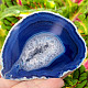 Agate blue dyed geode with cavity 171g from Brazil