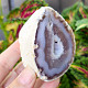 Agate gray geode with a hollow 178g from Brazil