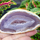 Gray agate geode with hollow 171g (Brazil)