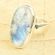 Moonstone silver ring Ag 925/1000 10.1g (size 60)