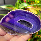 Agate geode with cavity dyed purple 189g from Brazil