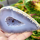 Gray agate geode with hollow 219g (Brazil)