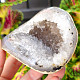 Agate and crystal geode (Brazil) 318g