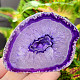 Agate geode with cavity dyed purple 192g