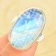 Moonstone silver ring Ag 925/1000 11.7g (size 62)