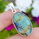 Raw labradorite pendant silver Ag 925/1000 9.5g