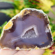 Agate gray geode with a hollow 128g from Brazil