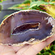 Gray agate geode with hollow 211g (Brazil)