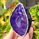 Agate geode with cavity dyed purple 179g from Brazil