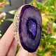 Agate geode with cavity dyed purple 219g