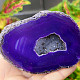 Agate geode with cavity dyed purple 240g