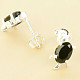 Black onyx turtle earrings Ag 925/1000