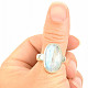 Moonstone silver ring Ag 925/1000 10.4g (size 65)