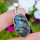 Raw labradorite pendant silver Ag 925/1000 8.0g