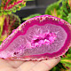 Agate geode with cavity dyed pink 152g from Brazil