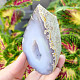 Gray agate geode with hollow 242g (Brazil)