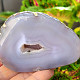 Geode gray agate with a hollow Brazil 218g