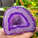 Agate geode with cavity dyed purple 198g