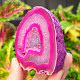 Agate pink dyed geode with cavity 194g from Brazil