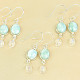 Earrings larimar and moonstone Ag 925/1000