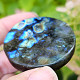 Labradorite muggle moon with fox 40.1g